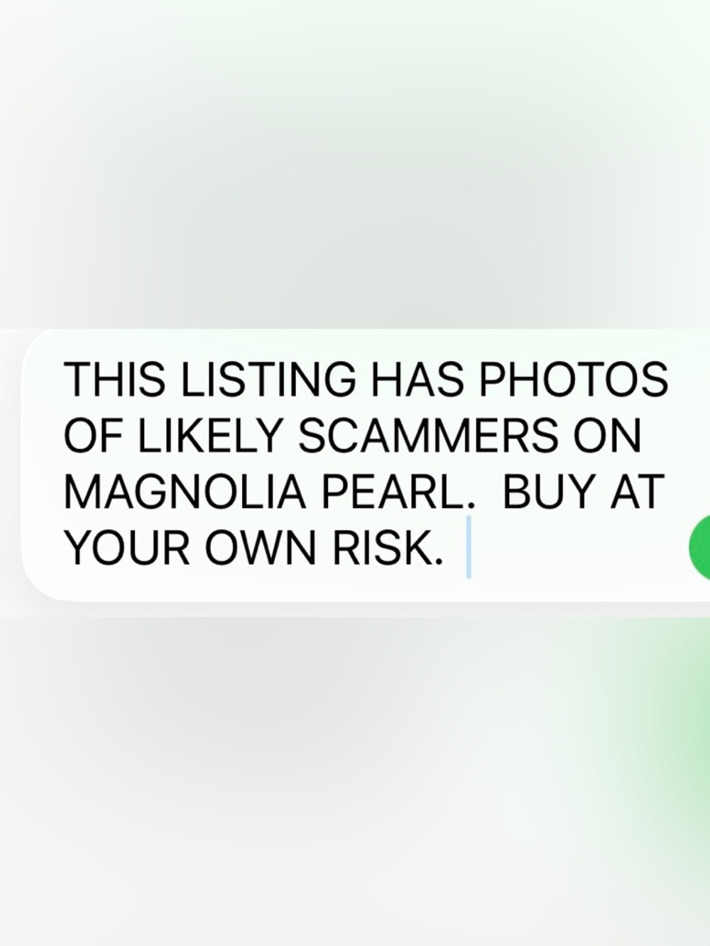 Suspicious Sellers on MAgnolia Pearl - Picture 1 of 12